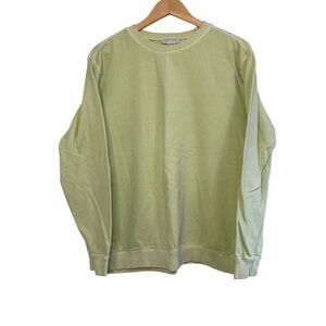 Northern Reflections Light Green 100% Cotton Crewneck Sweatshirt Size L